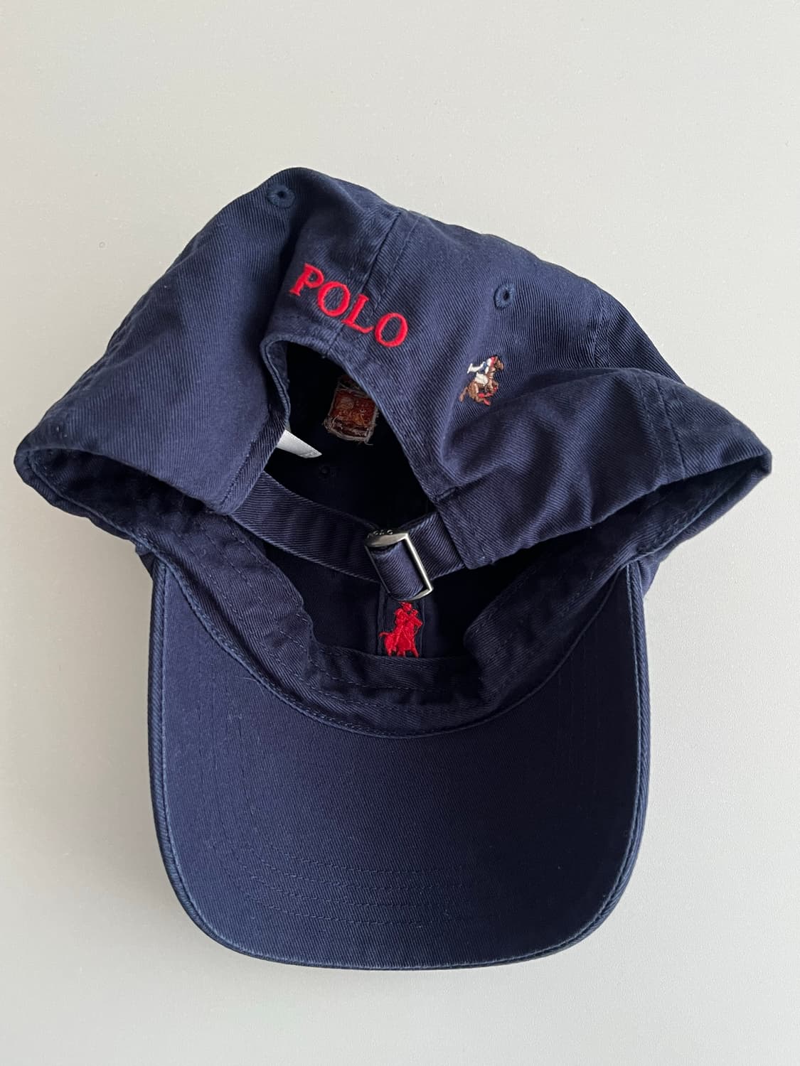 F) 폴로 랄프로렌 자수 캡 모자 네이비 상품이미지4