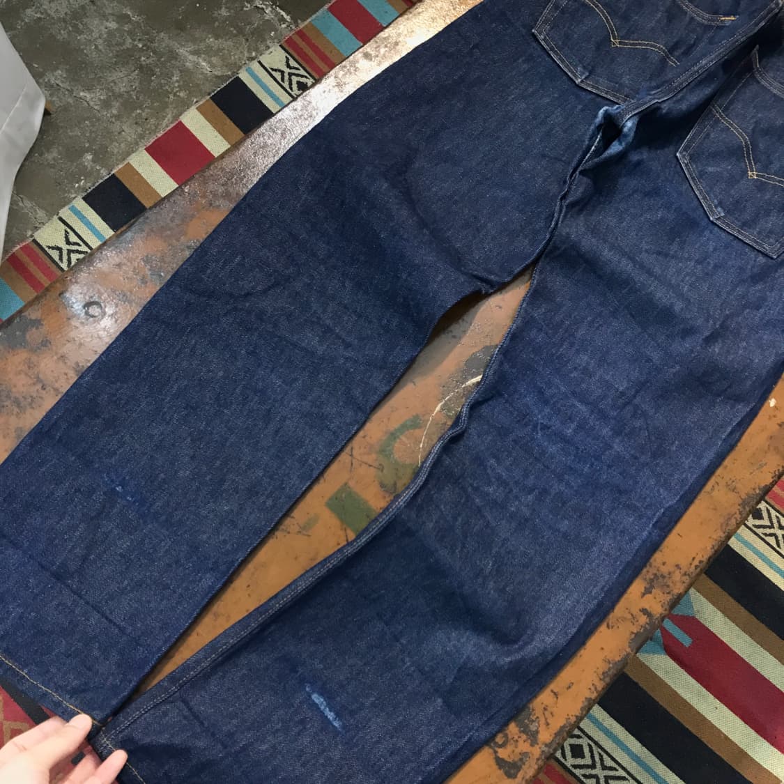 리바이스 501 진청 데님 팬츠 허리 34 35 사이즈 상품이미지4