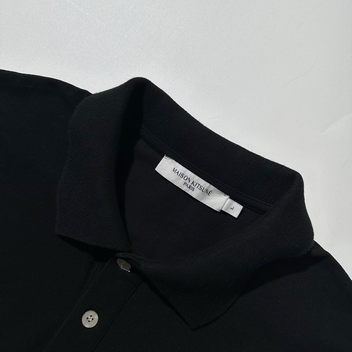 메종키츠네 폭스헤드 피케 카라 반팔 티셔츠 상품이미지4