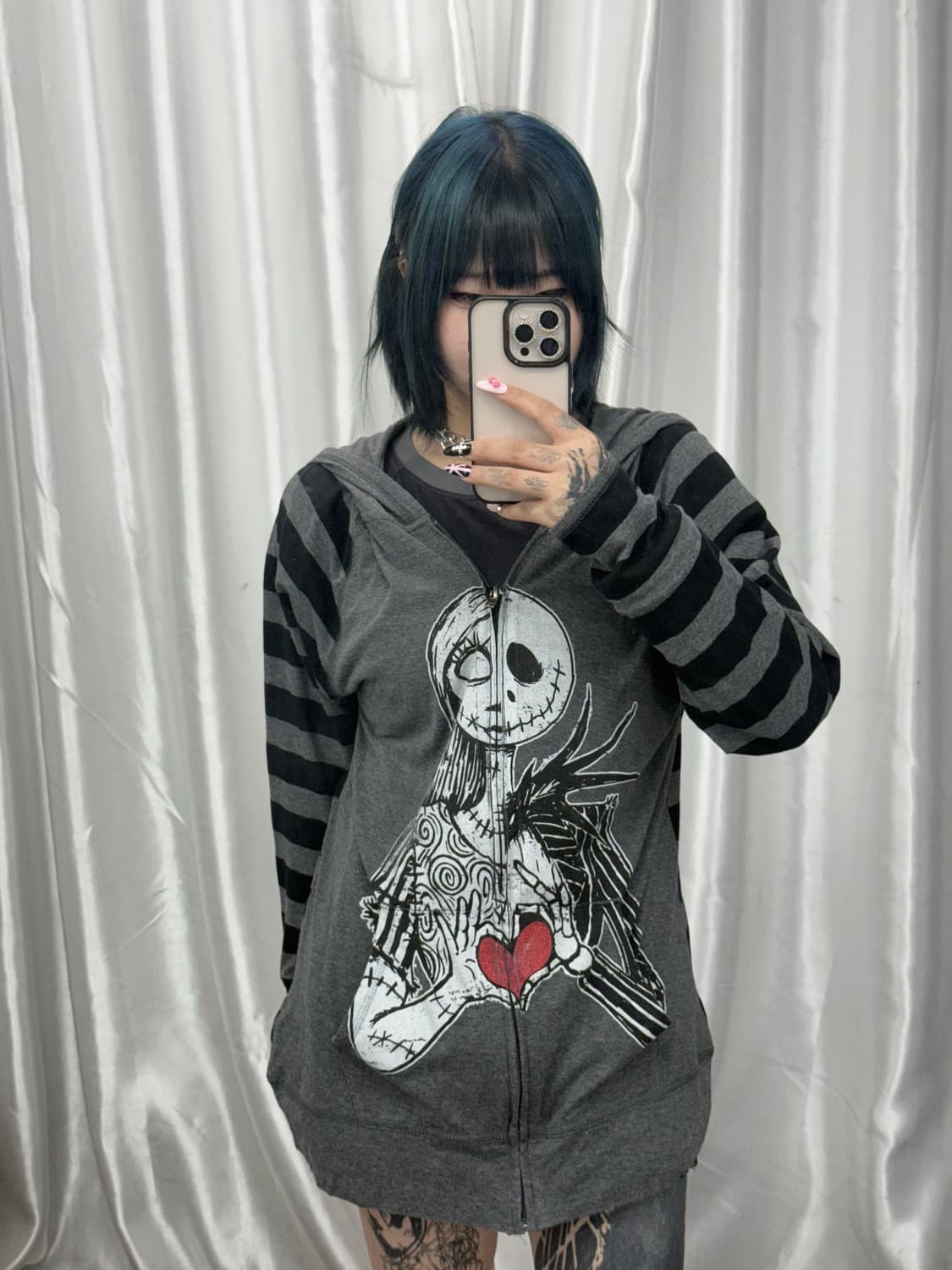 Disney gray hood zip-up 상품이미지2