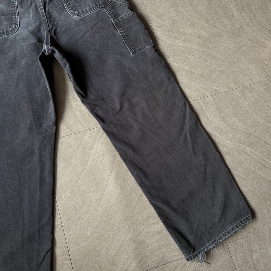 칼하트 정품 오리지널 블랙 싱글니 카펜터 팬츠 상품이미지4