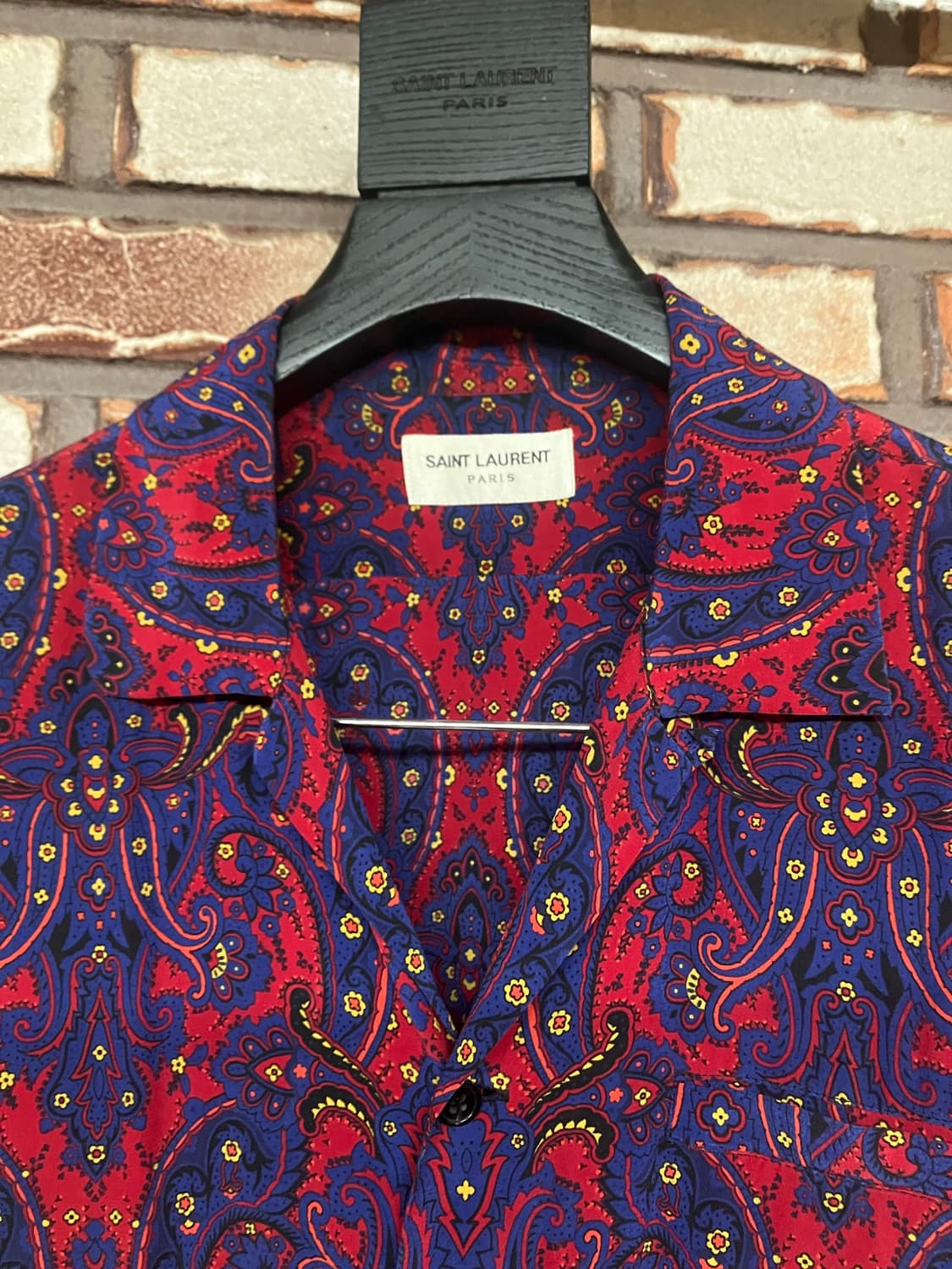 Saint Laurent 생로랑 - 바카렐로 페이즐리 실크 셔츠 상품이미지7