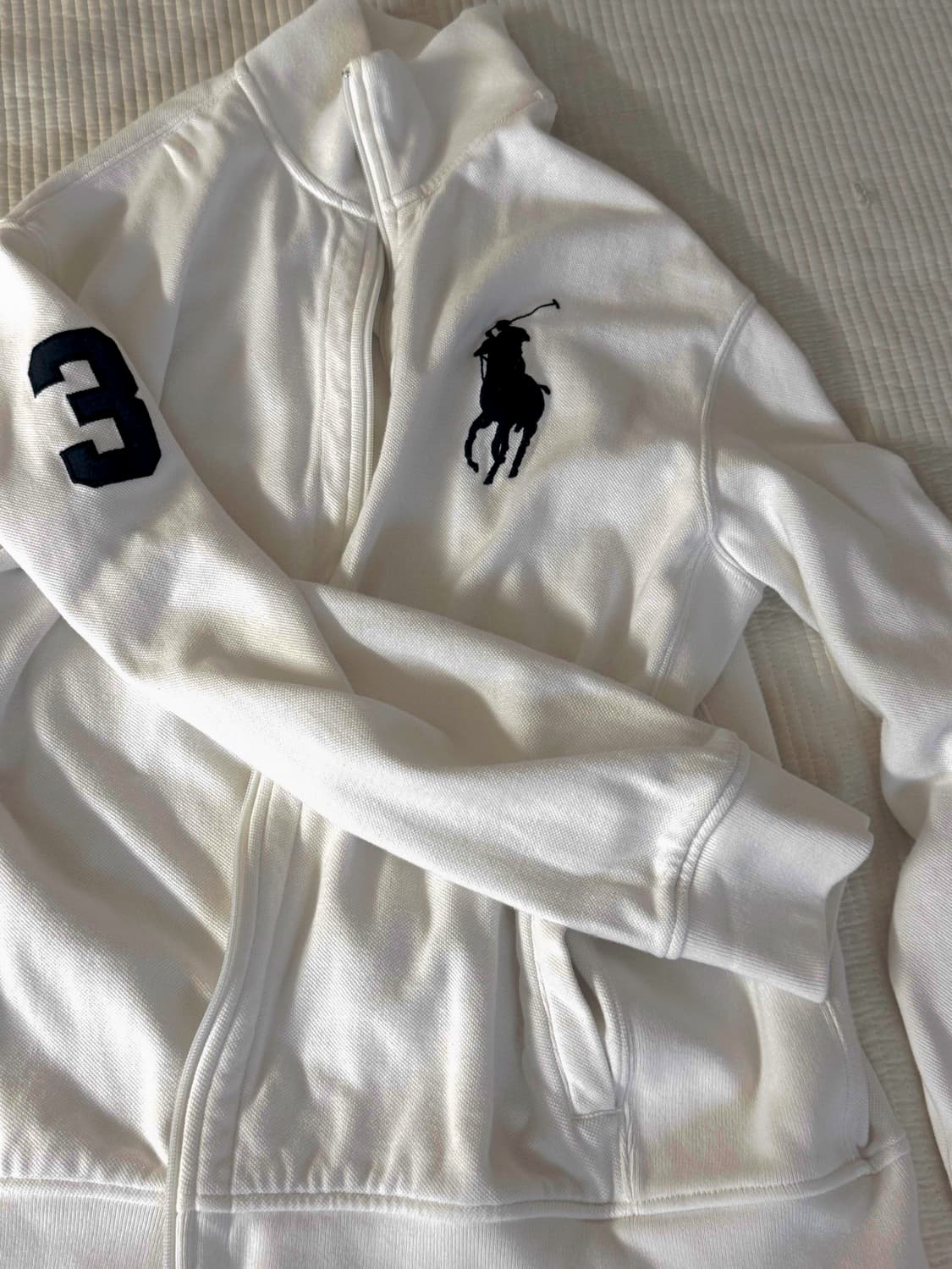 폴로 빅포니 집업 XL 화이트&네이비 / 가격제안 환영 상품이미지1