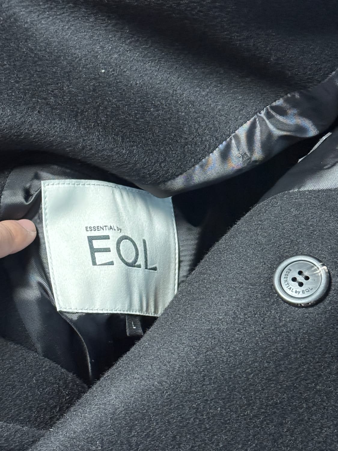 [L]한섬 EQL 오버사이즈 피코트 팝니다 상품이미지5