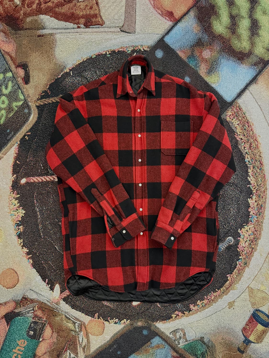 2018 베트멍 버팔로 체크 패딩 셔츠자켓 상품이미지1