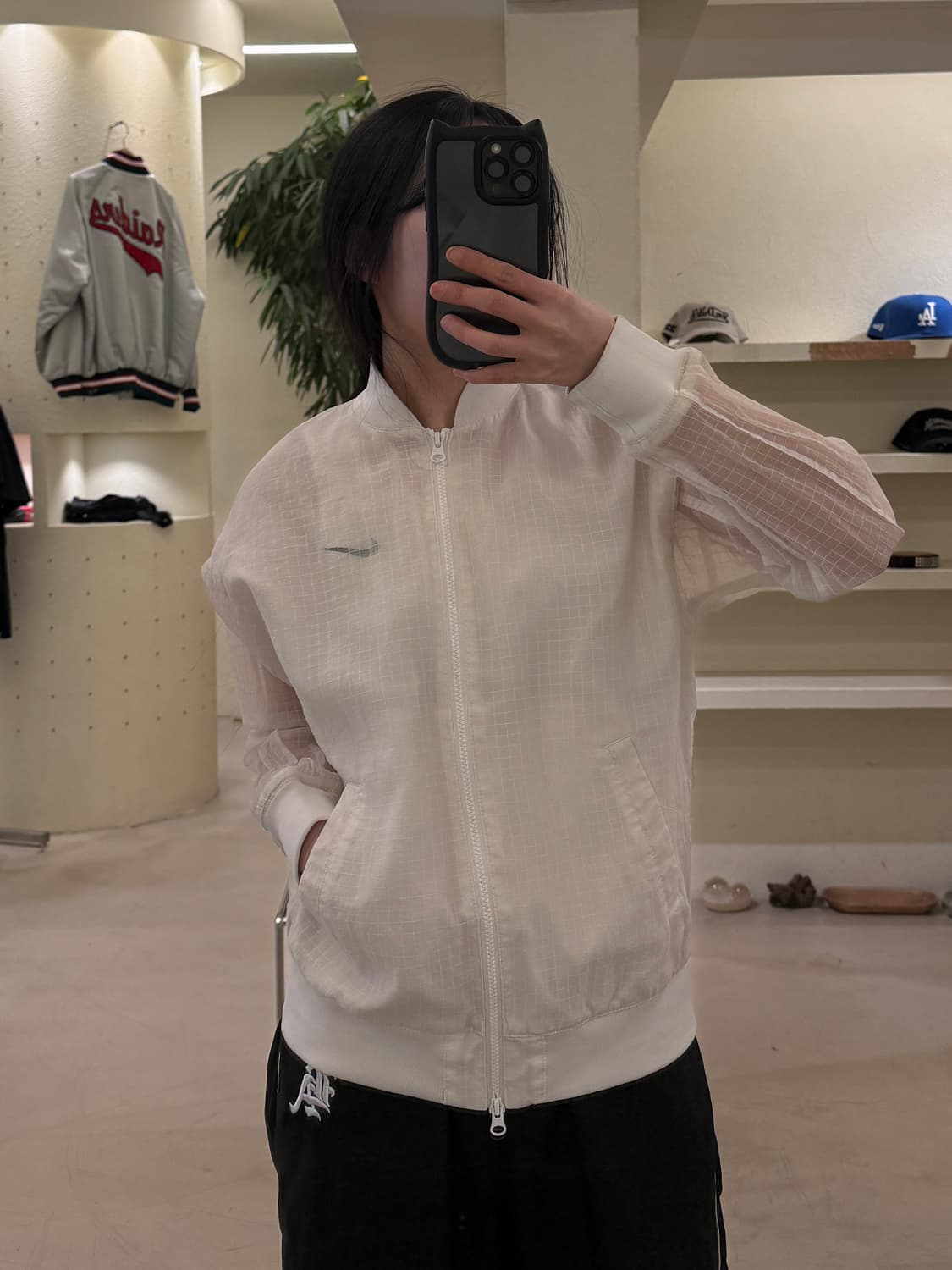 나이키 NSW 빅스우시 에센셜 우븐 봄버 자켓 U49 상품이미지1