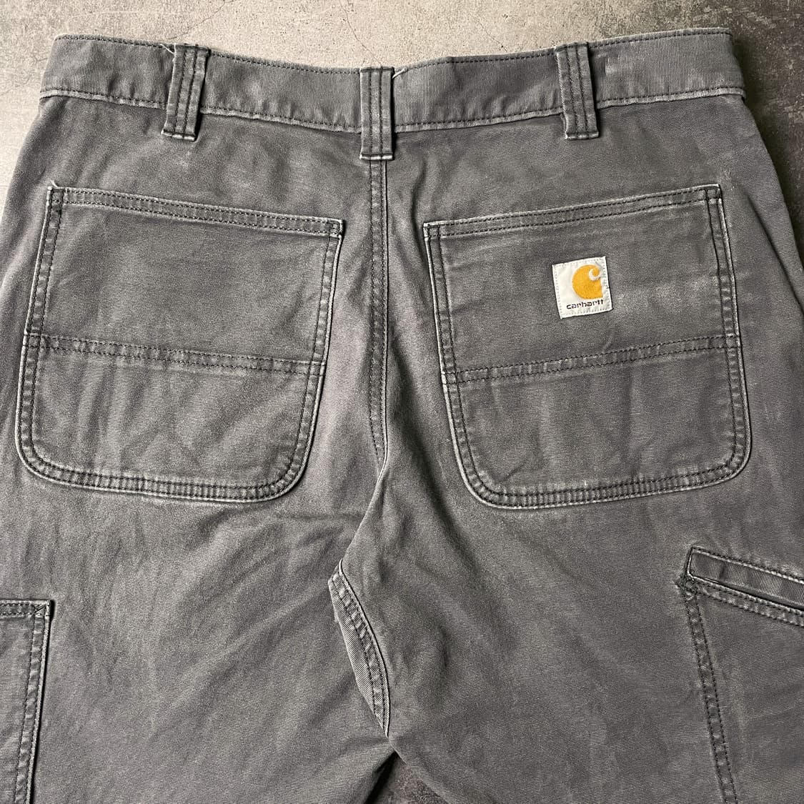 CARHARTT 칼하트 빈티지 그레이 더블니 워크 팬츠 A00820 상품이미지7