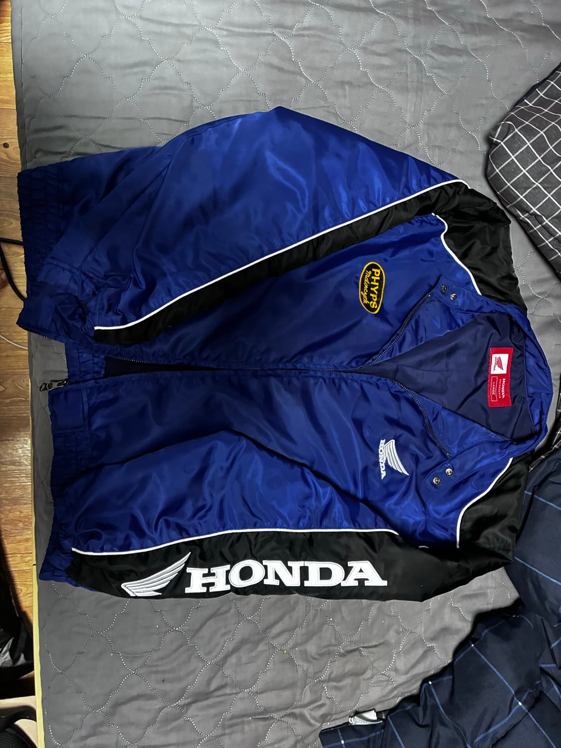 혼다 모터사이클 어패럴 남녀공용 블루종 바이커 자켓 L 상품이미지1