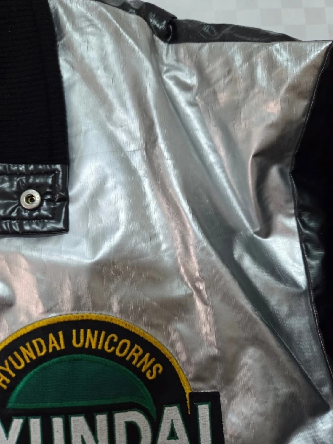 <우승 시즌 선수 지급용>미즈노 현대 유니콘스 야구 유광 점퍼 상품이미지9