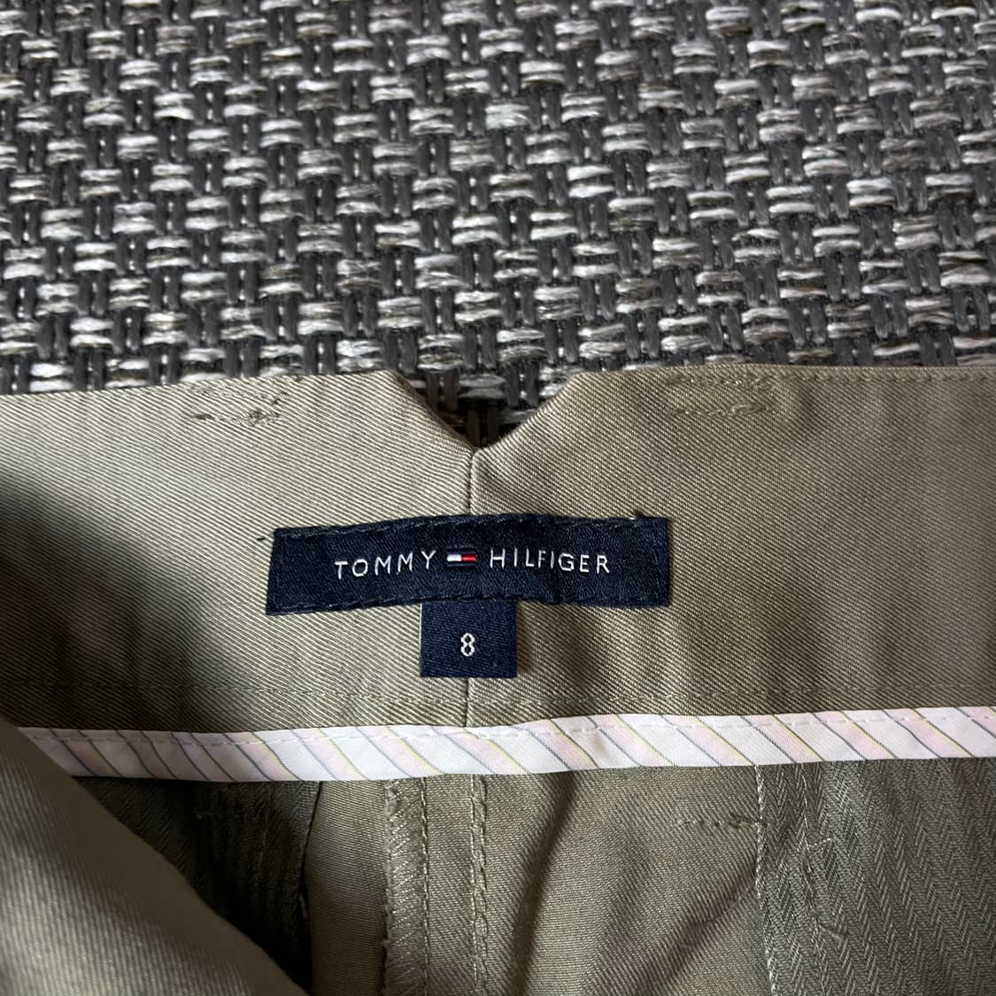 (33) 타미힐피거 카키베이지 코튼 슬랙스 팬츠 8  상품이미지4