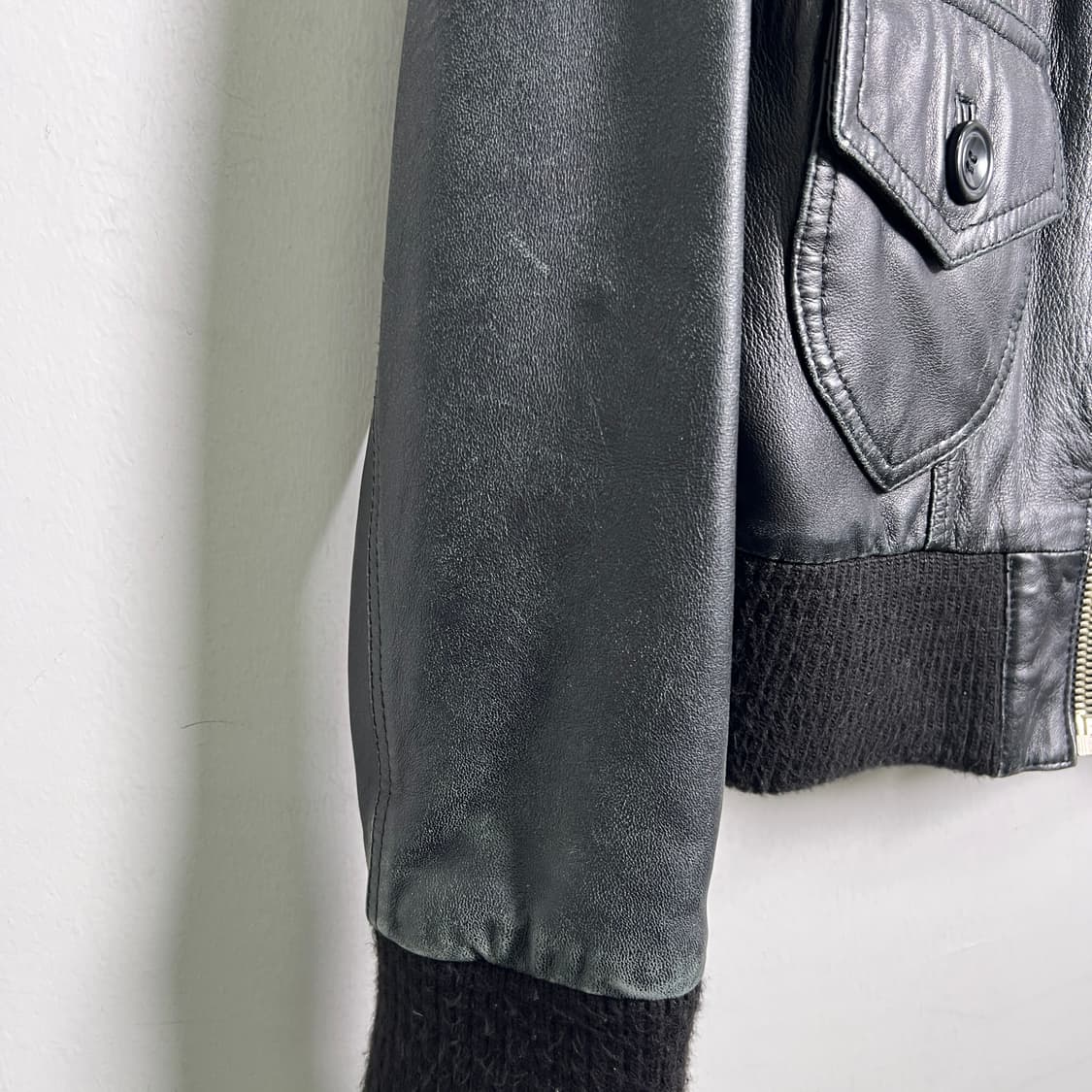 VTG 빈티지 양가죽 봄버 자켓 44 상품이미지8