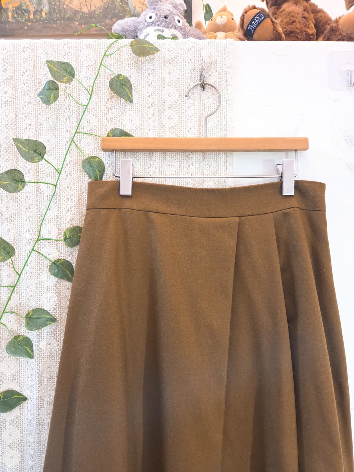 카멜 울스커트 상품이미지2