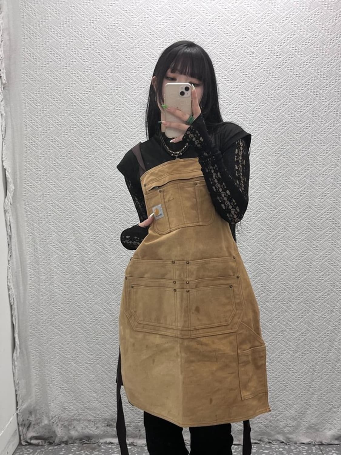 칼하트 빈티지 캐주얼 캔버스 워크 앞치마 C09107 상품이미지1