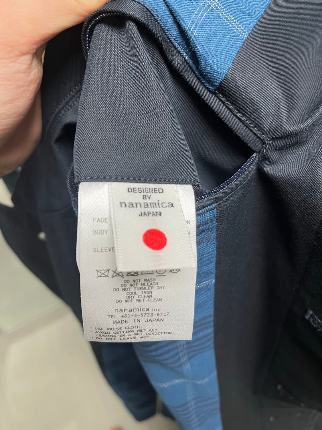 나나미카 고어텍스 발마칸 네이비 M사이즈 상품이미지6