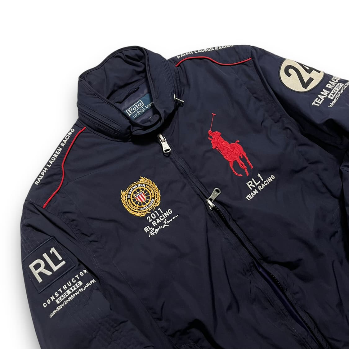 폴로 랄프로렌 2012s USA 24넘버 패디드 투웨이 레이싱 자켓 상품이미지2