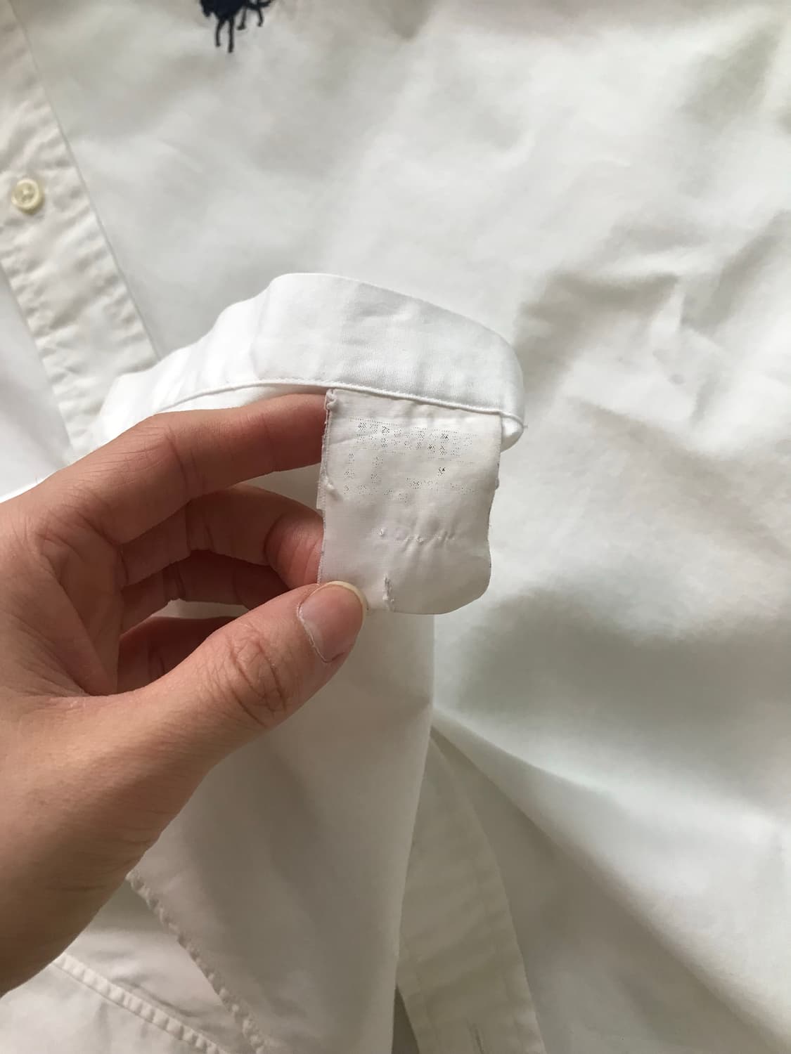 폴로 랄프로렌 더블포니로고 화이트 셔츠 상품이미지7