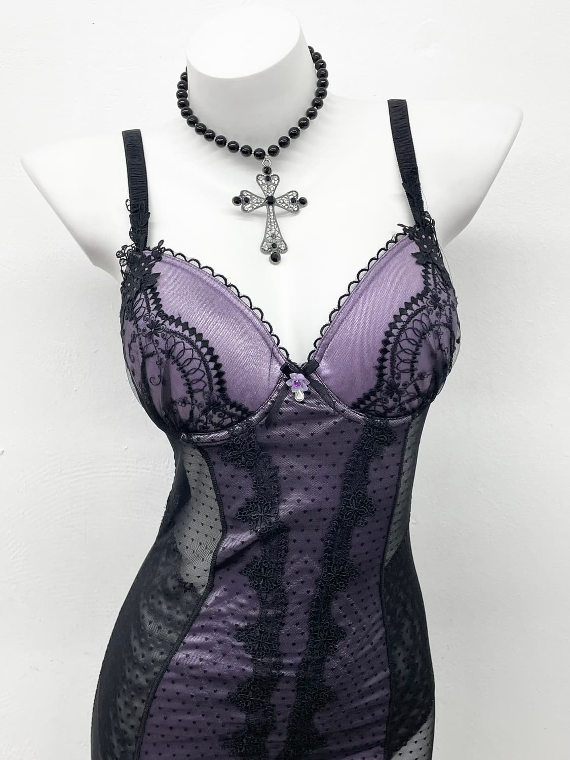 블랙 베르사유 자수 코르셋 상품이미지2