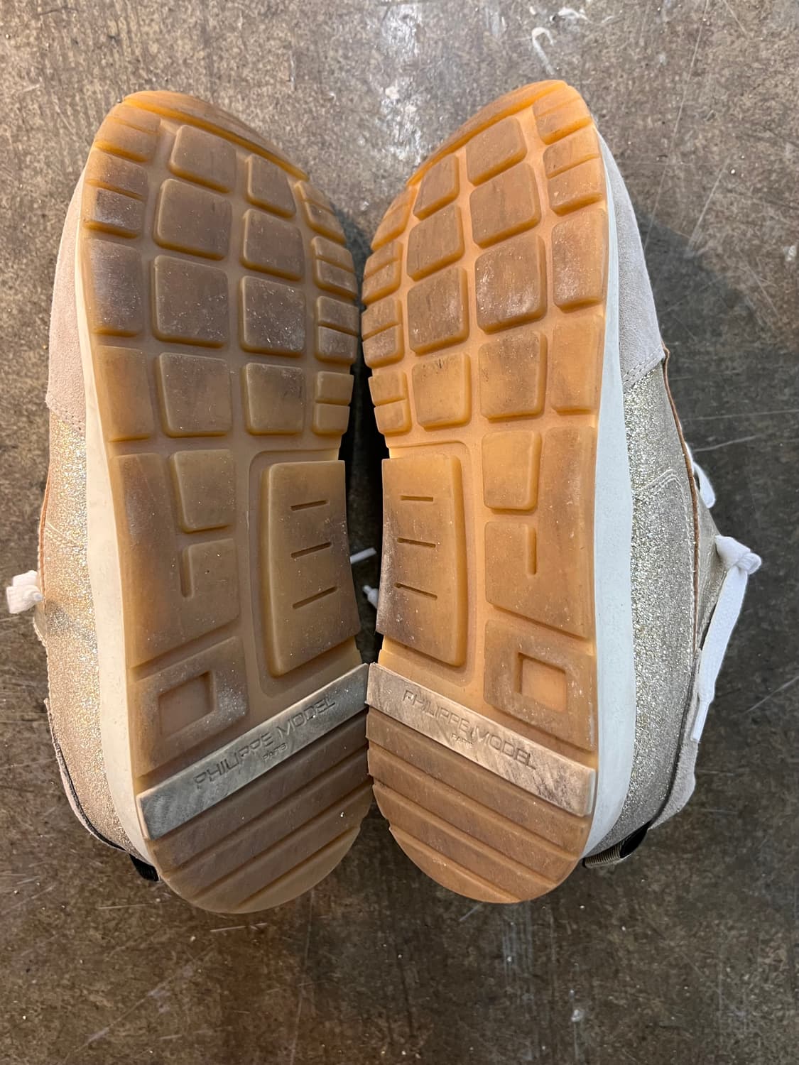 필립모델 여성 스니커즈 골드 37 상품이미지4