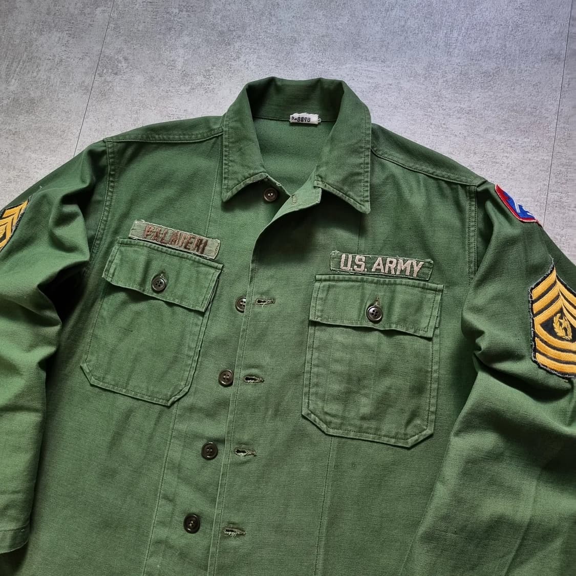 60s US Army OG-107 Shirt 100 sz 상품이미지2