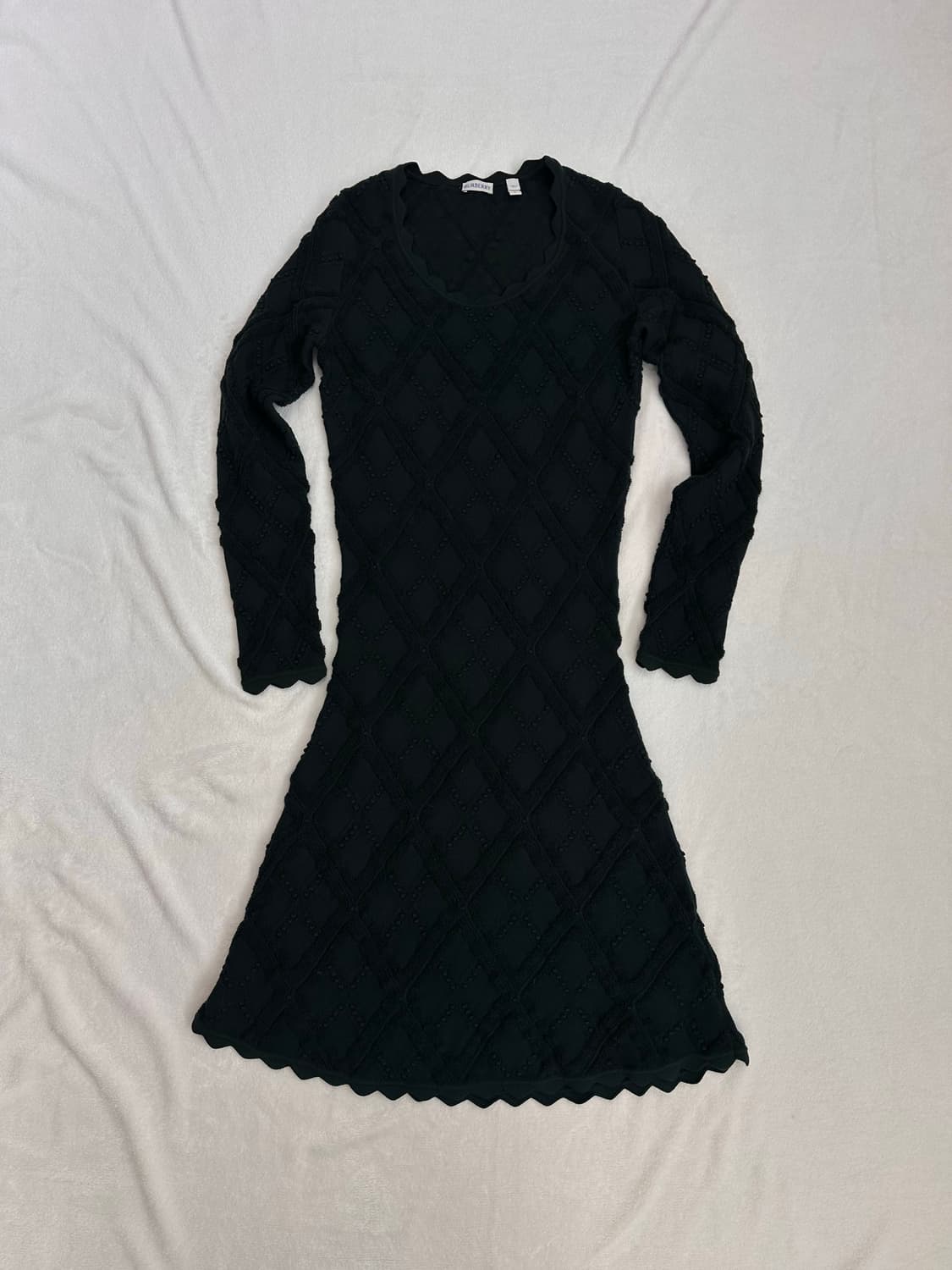 (L)버버리 23FW 자카드 울 니트 원피스 딥그린 상품이미지3