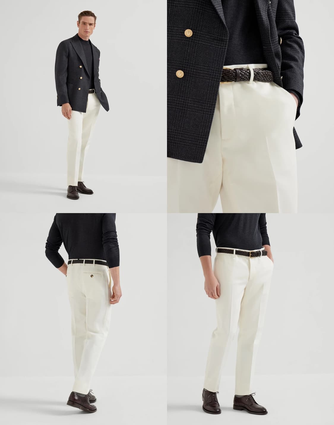 브루넬로 쿠치넬리 /크림 베이지 치노 팬츠 / 54 (새상품) 상품이미지4