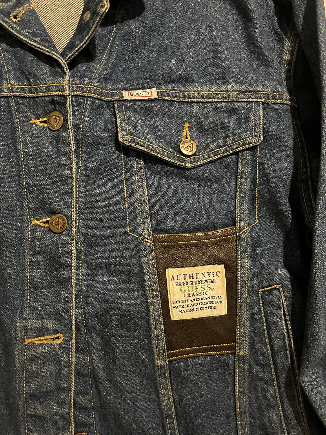 80s Guess 게스 포켓 디테일 데님 자켓 상품이미지4
