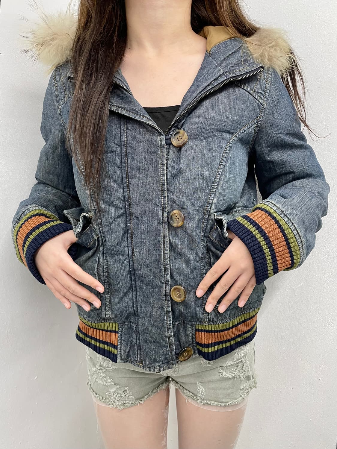 y2k 데님 버튼 자켓 상품이미지4