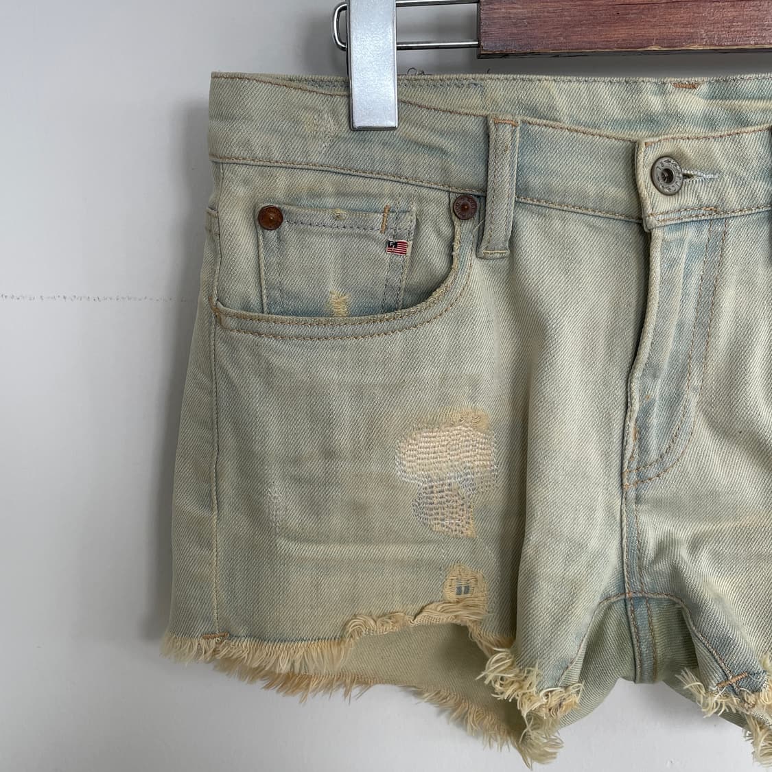데님 앤 서플라이 폴로 디스트로이드 25(약28)데님 숏츠 반바지 핫팬츠 상품이미지3