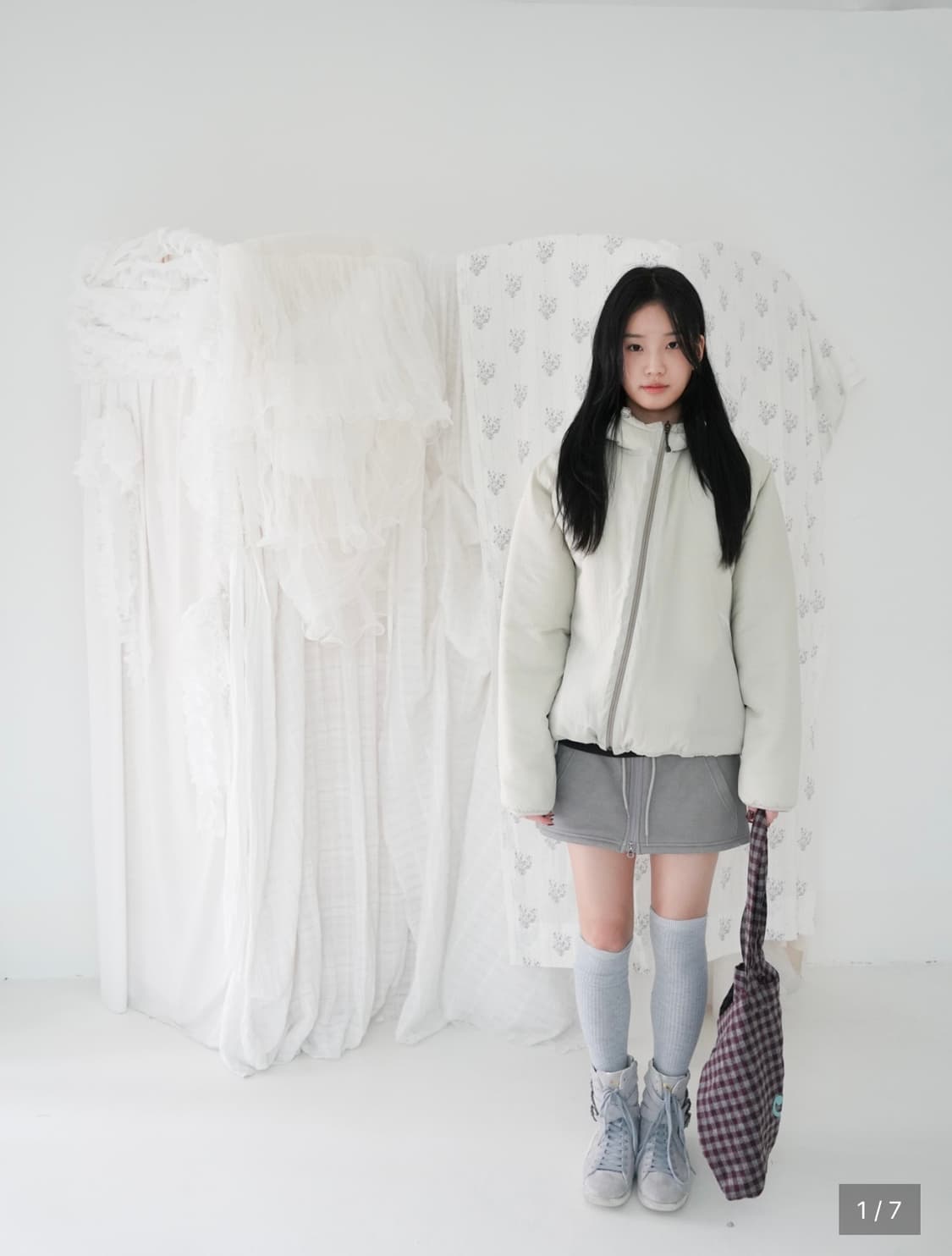 인앤양인하모니 리버시블 패딩 피스타치오 상품이미지2