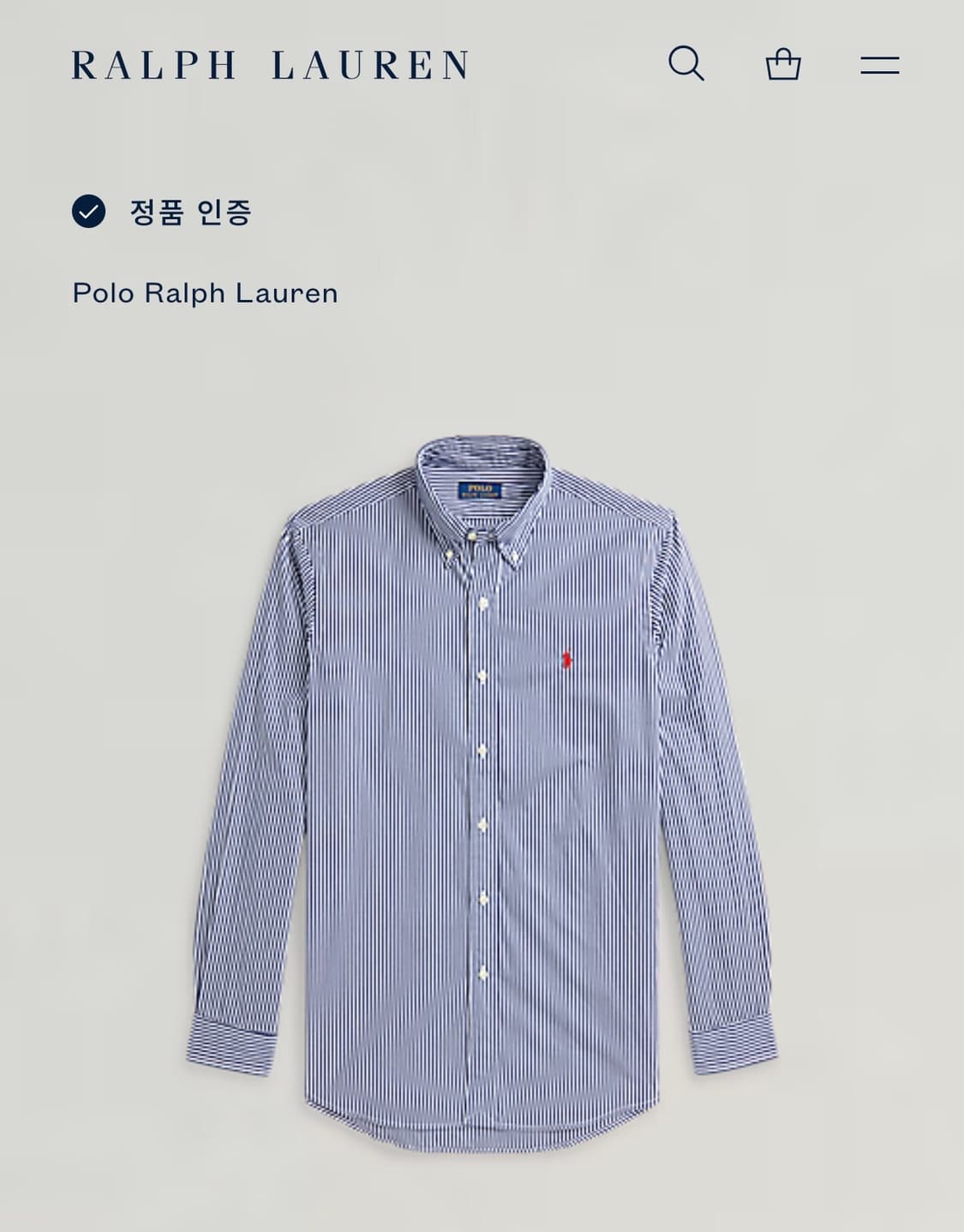 [M] 폴로 랄프로렌 스트라이프 긴팔 셔츠 C204 상품이미지7