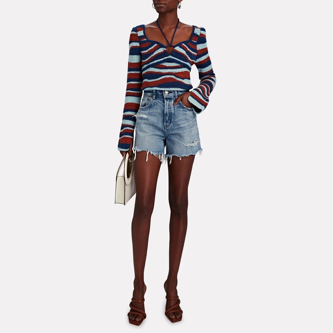 MOUSSY VINTAGE 컷오프 데님 쇼츠 상품이미지1