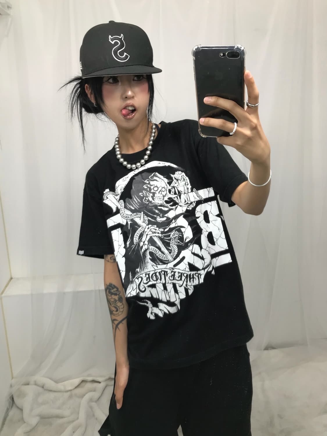 < Bounty Hunter Skull Printing T-shirt > 상품이미지6