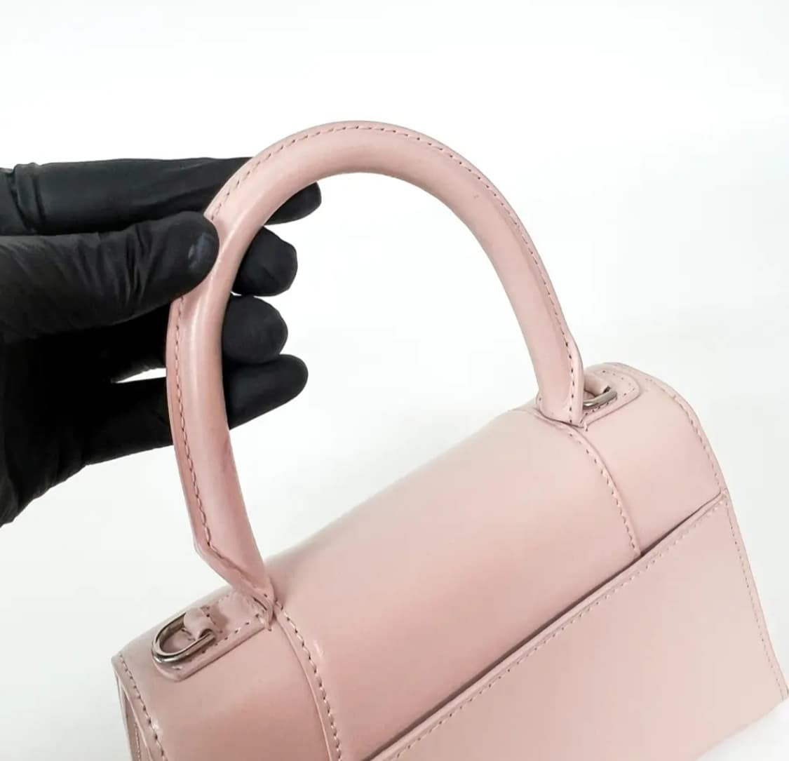 발렌시아가  아워글래스 탑핸들 스몰 핑크 상품이미지10