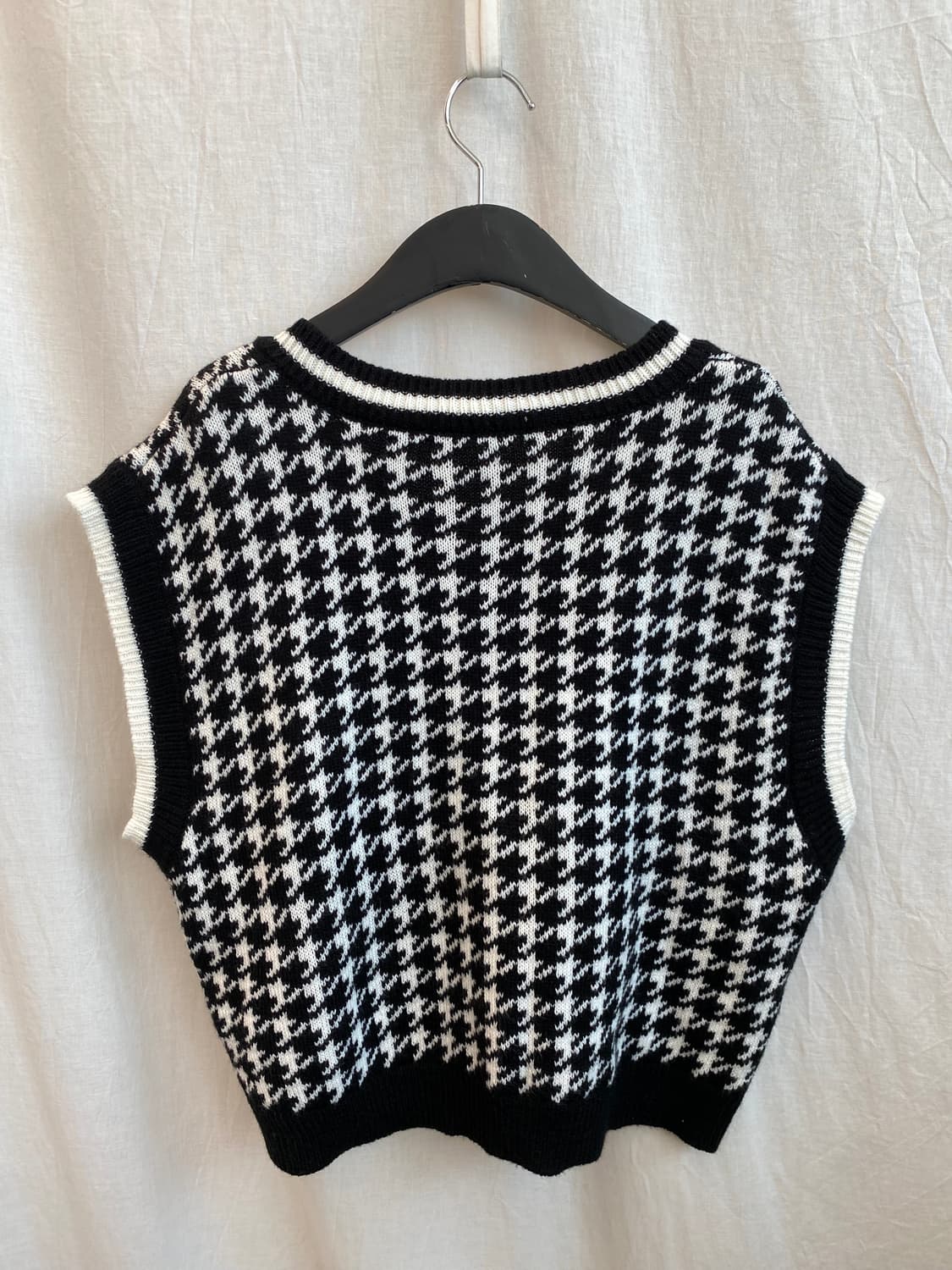 CHIP CLIP 하운드투스 니트 베스트(M) 상품이미지6