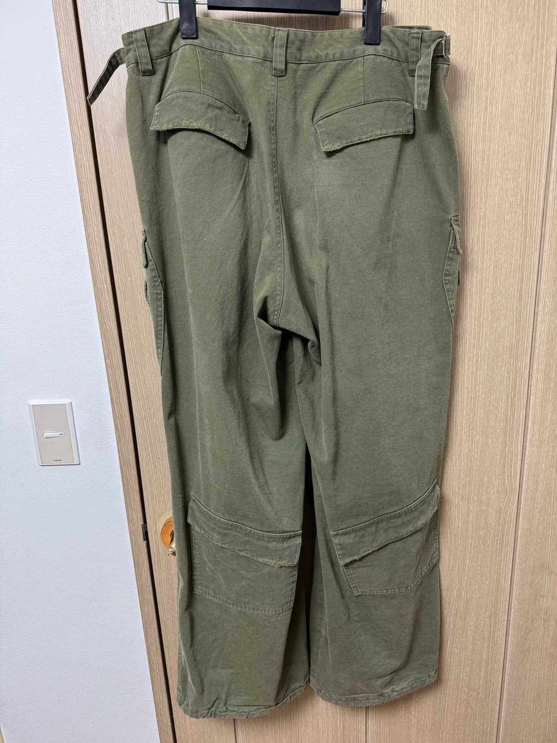 [3] 논노드 더블 포켓 카고 팬츠 빈티지 카키 상품이미지3