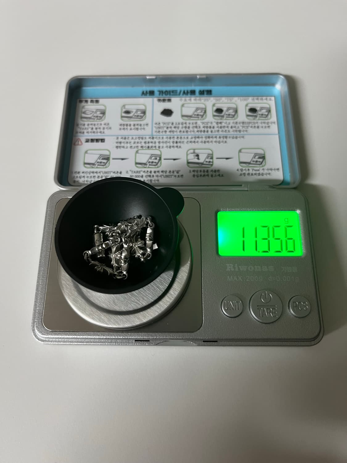 18k 화이트골드 타이니팔찌 제작 상품이미지6