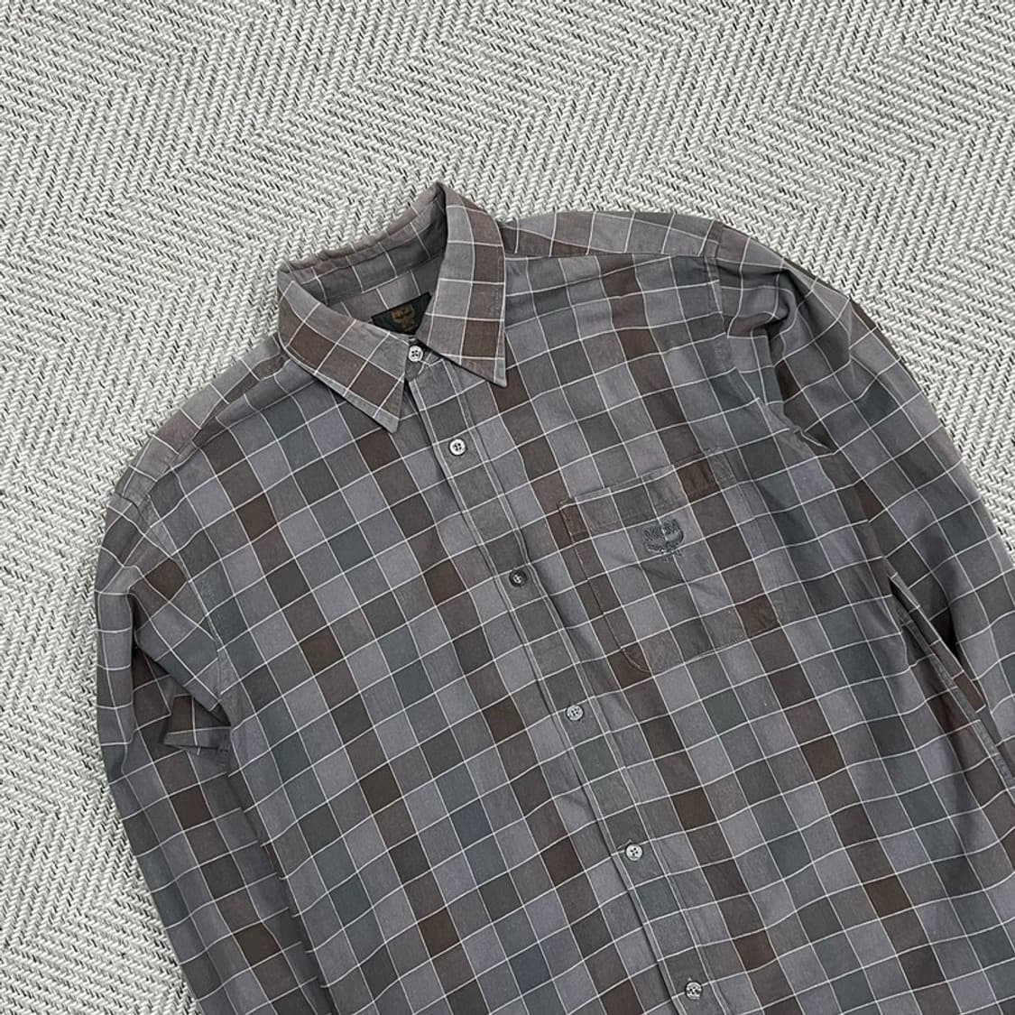 mcm 포켓 체크 셔츠 v0841 상품이미지3