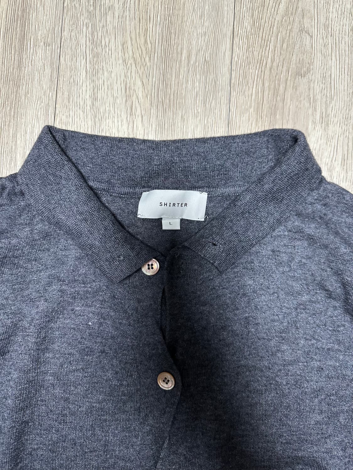 셔터 하이넥 카라 트위스트 가디건 상품이미지2