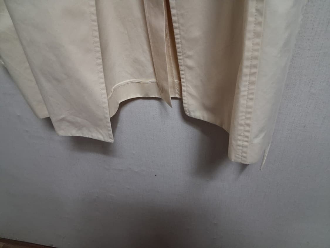 일본구제 GIVENCHY 아이보리 트렌치코트 홑겹 춘추 40 66사이즈
 상품이미지7