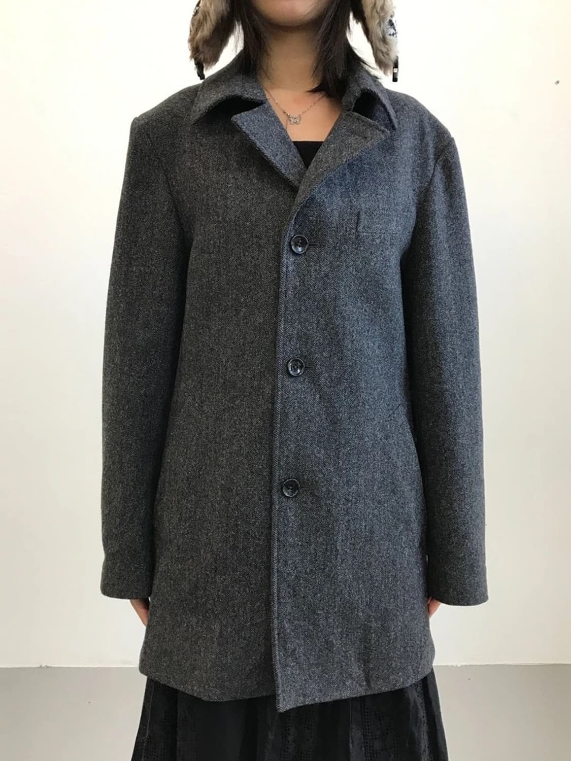 Comme Ca Men Classic Wool Half Coat 상품이미지2