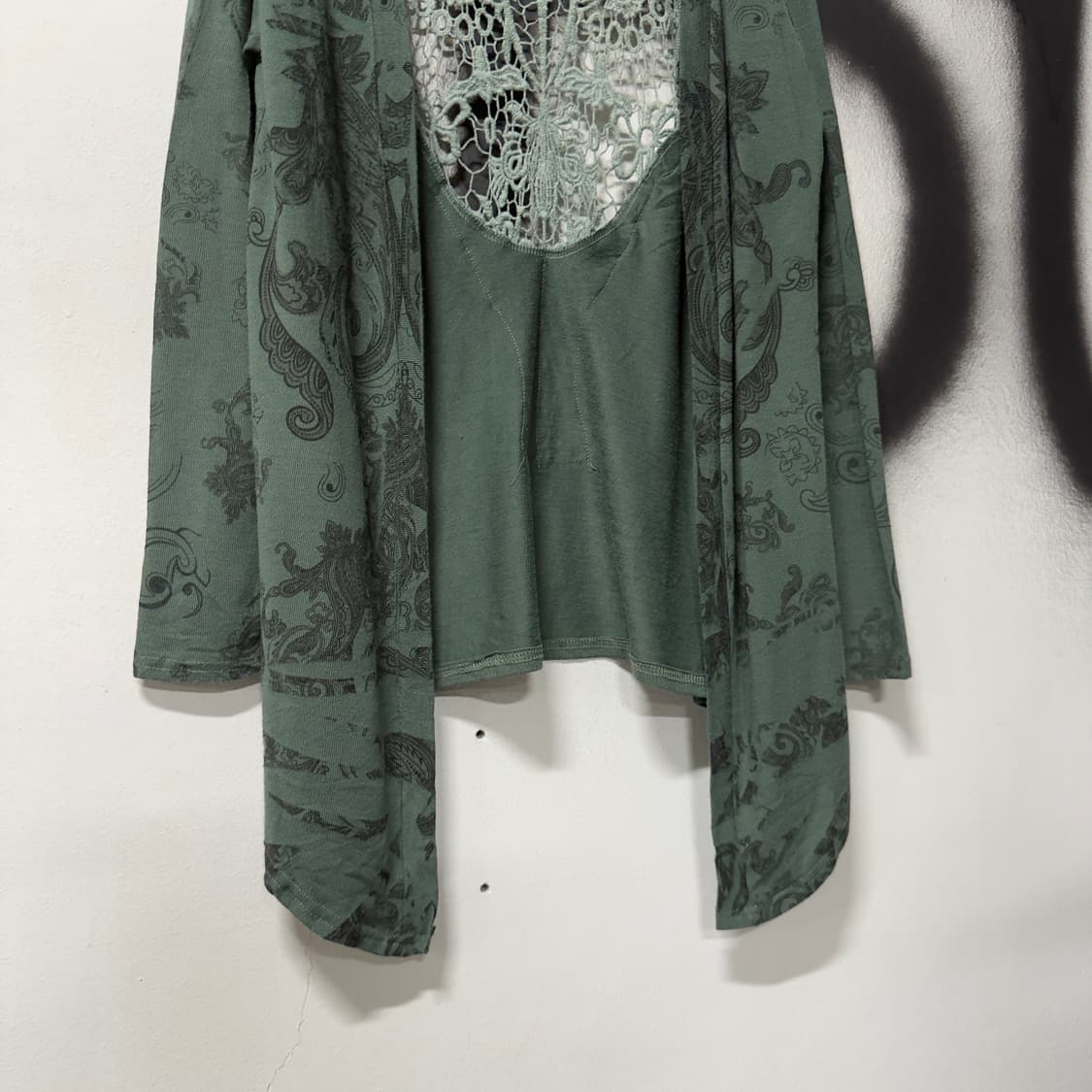 VTG 빈티지 그런지페어리 오픈 언발 가디건 상품이미지4