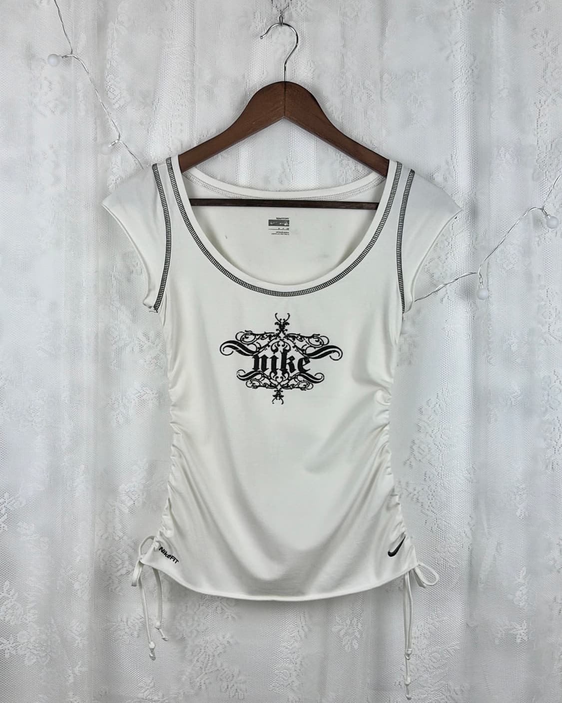 NIKE(2000‘s) logo shirring top 상품이미지4
