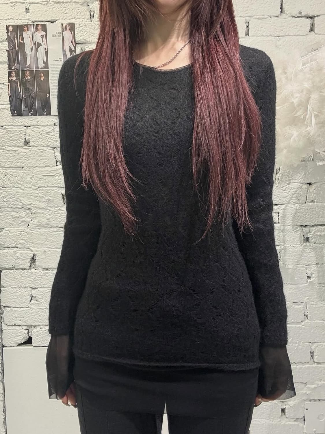 Comme des Garçons Sheer Knit Long Sleeve 상품이미지1