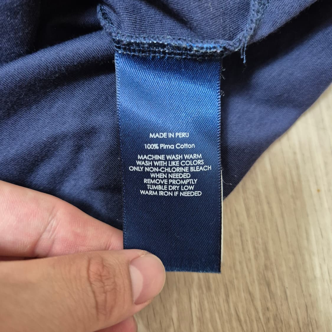 폴로 랄프로렌 로고 엠브로이드 코튼피케 카라 긴팔티 상품이미지6