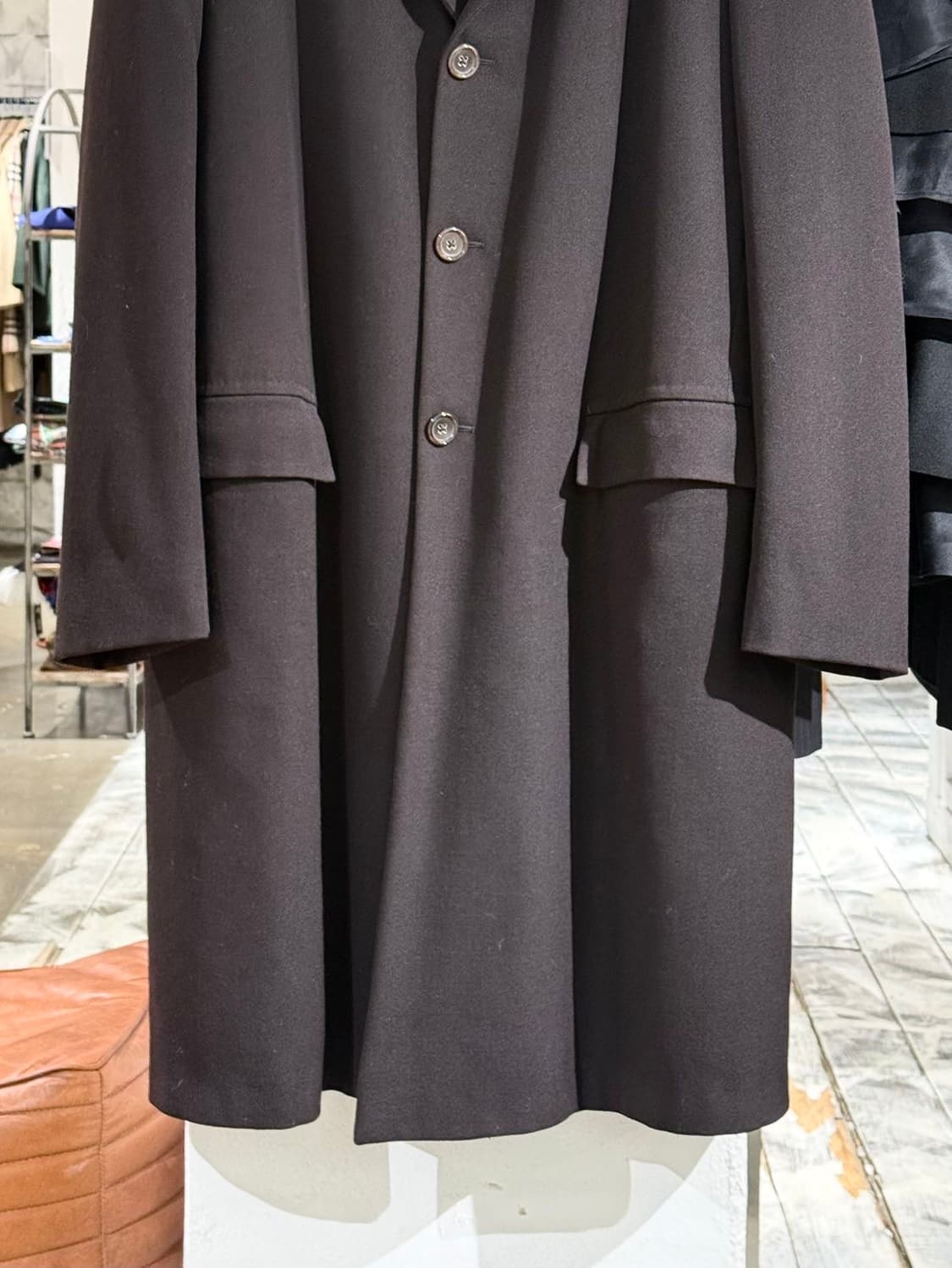 질샌더 브라운 퍼 오버사이즈 롱 코트 상품이미지3