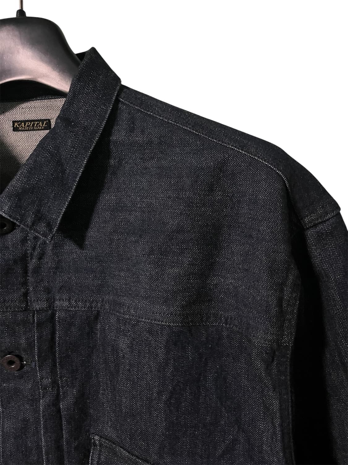 [6] 캐피탈 14oz 데님 트러커 자켓 인디고 (흑사) 상품이미지2