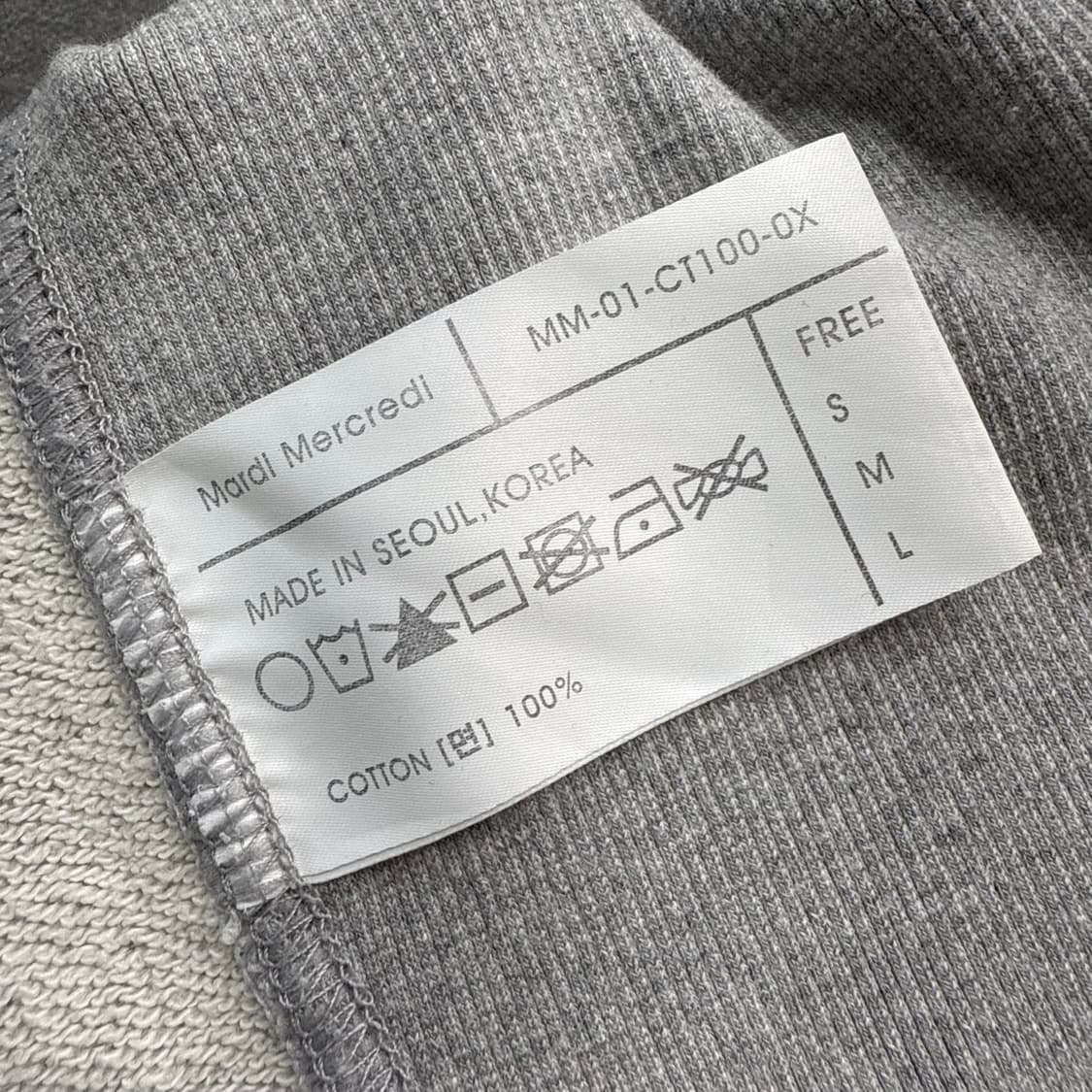 마르디메크르디 그레이 도그 맨투맨 상품이미지6