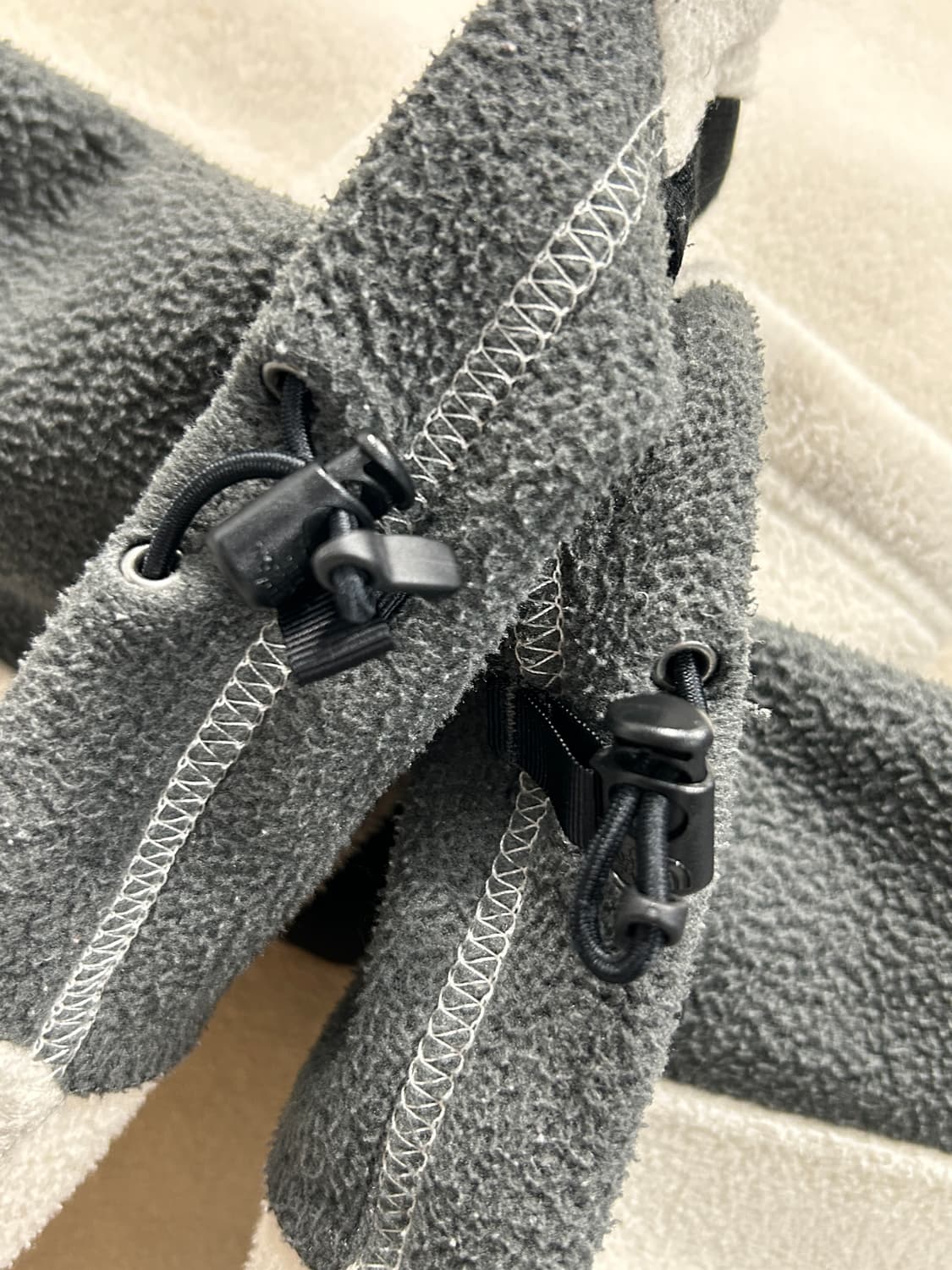 노스페이스 그레이 배색 집업 플리스 S  상품이미지7