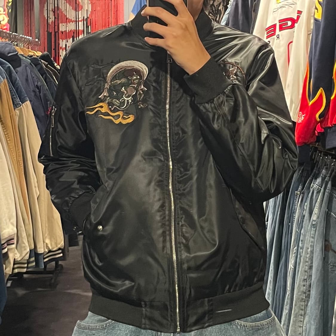 [IM] Vtg 블랙 자수 스카쟌 상품이미지2