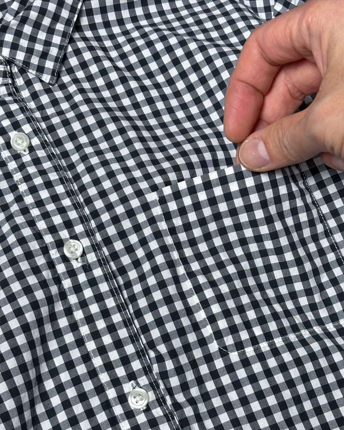 일본빈티지 GU 긴팔 체크 셔츠 상품이미지4